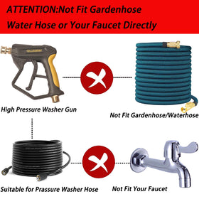 GDHXW X-887 pressure washer gun showing ergonomic grip for easy use