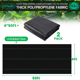 GDNaid weed barrier fabric unrolled for quick, precise installation.