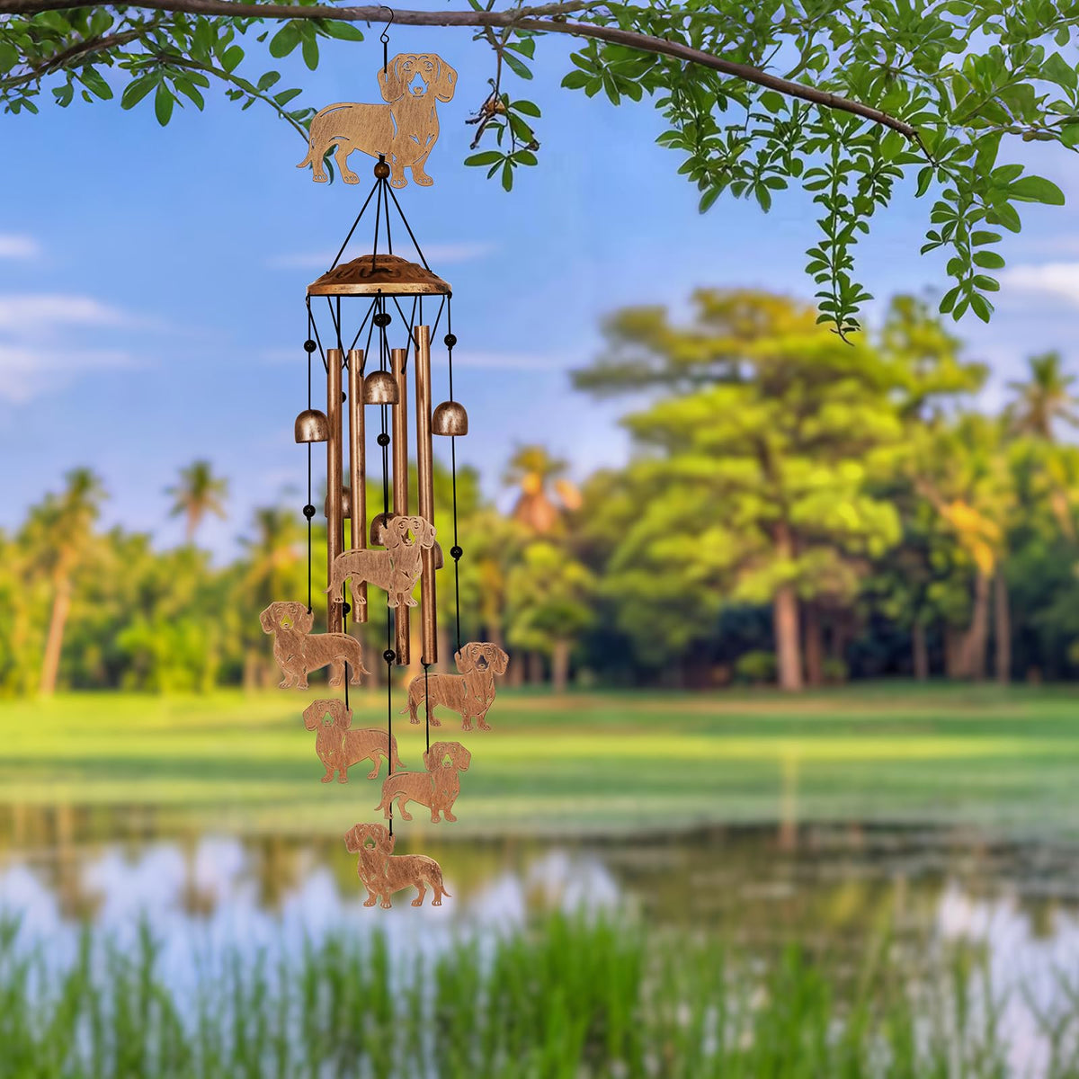 GDNSFIT dachshund wind chimes are a heartfelt gift for dog lovers