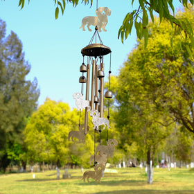 GDNSFIT dachshund wind chimes suit living rooms or bedrooms for relaxing soundscapes