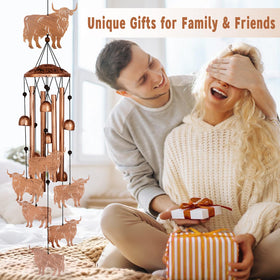 GDNSFIT wind chime built with nylon rope resists weather and color fade