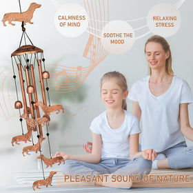GDNSFIT durable metal wind chimes withstand weather and provide tones