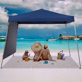 GDY 10x10 ft canopy at the beach offering shade and comfort