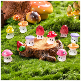GDZRDFLH fairy garden mushrooms decor for potted plants and tables