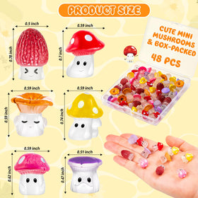 GDZRDFLH miniature mushrooms for mini landscapes and DIY projects
