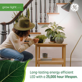 GE Grow light installs in any E26 fixture for quick setup
