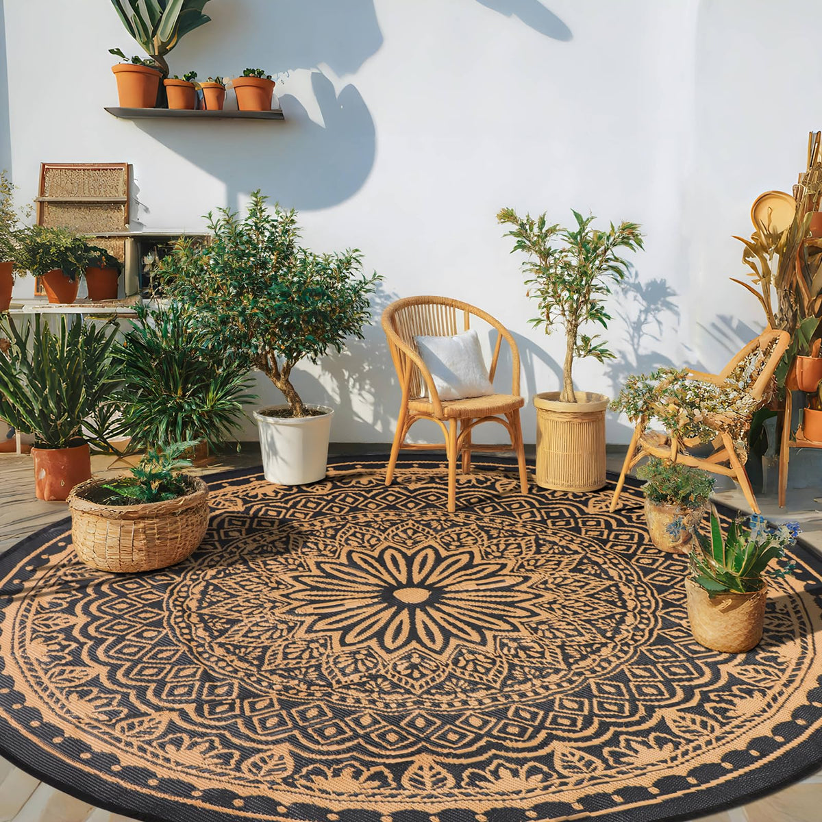 Geanlod easy-clean outdoor mat simplifies maintenance after gatherings.