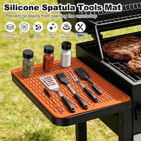 Geban mat shown in versatile use as a multipurpose tool rest.
