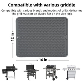 Geban mat 16x12 inches keeps grilling tools organized beside the grill.