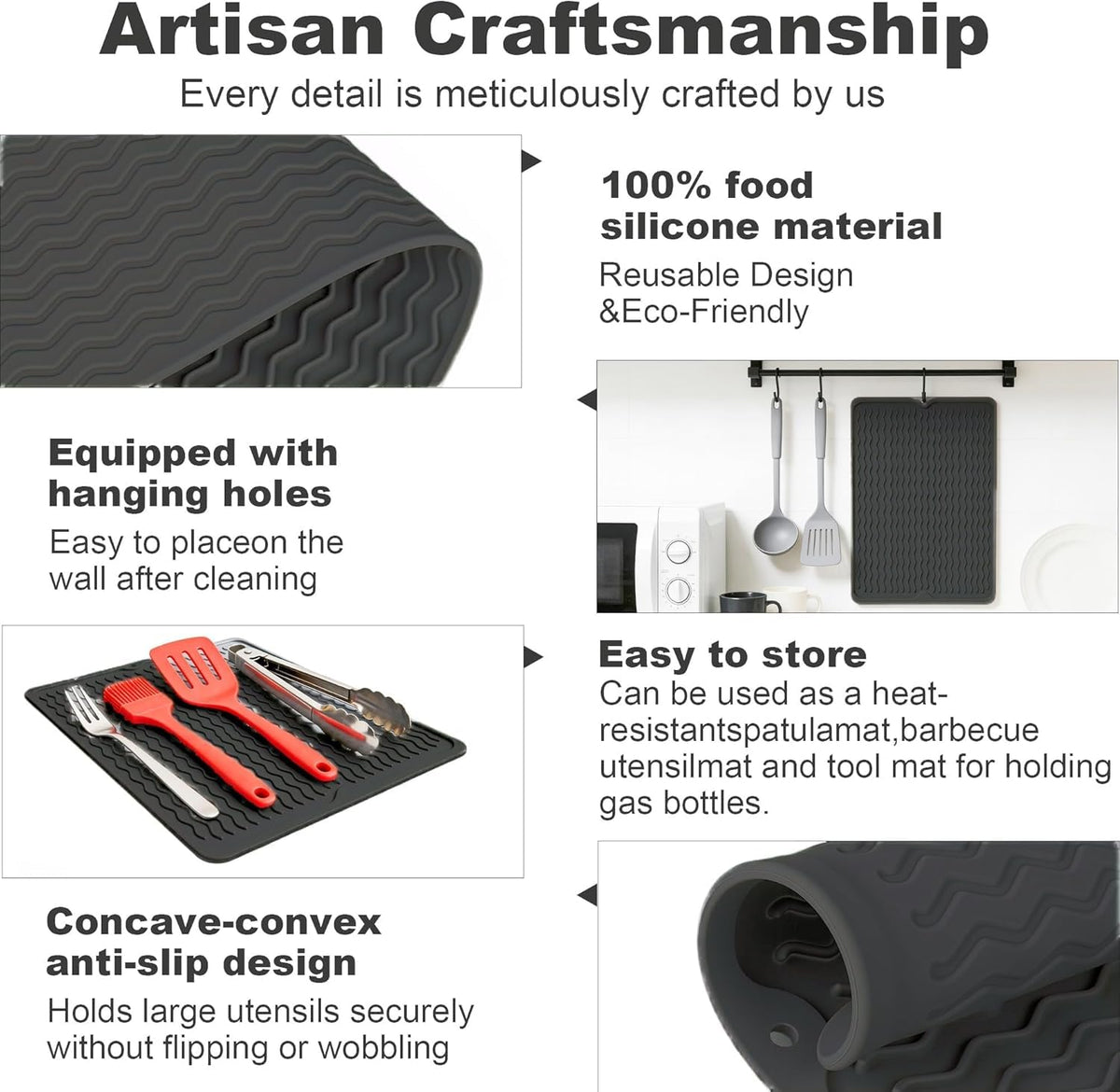 Geban mat is easy to clean and dishwasher safe.