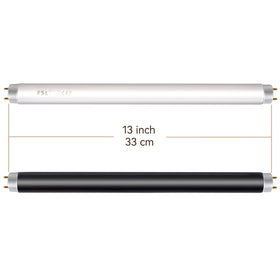 GeckoMan 10W black bug zapper bulb, 13 inches, discreet glow and pest attraction