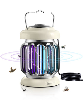 GeckoMan Hybrid Spectrum bug zapper front view shows broad pest attraction for outdoors