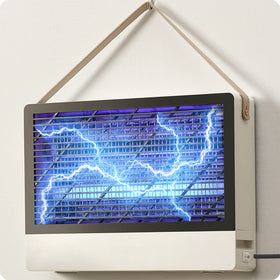 GeckoMan Quiet Hybrid Spectrum 20W zapper front view, low-noise operation for homes.