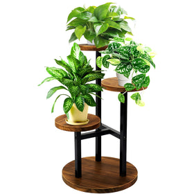 GEEBOBO 3-tier plant stand corner view enhances small-space display