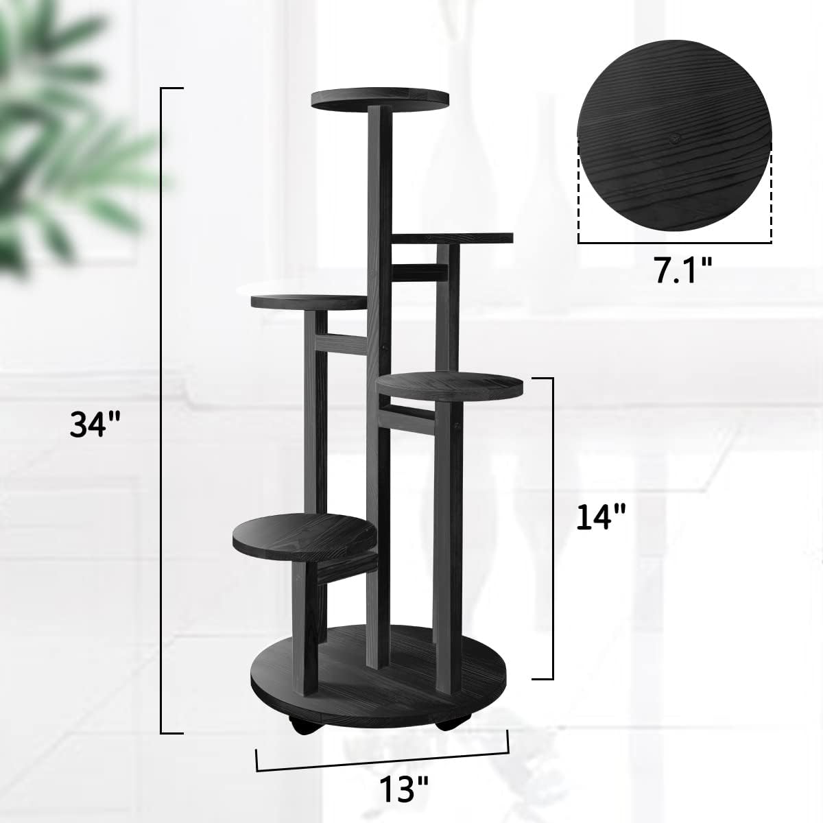 GEEBOBO 14x14x34 inch stand fits versatile layouts