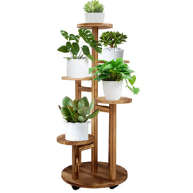 GEEBOBO multi-layer plant rack keeps plants organized and accessible.