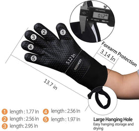 GEEKHOM BBQ Gloves dishwasher-safe for quick cleanup.