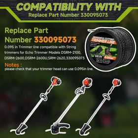 GeekNi trimmer line compatibility with Echo and Husqvarna enables versatile use.