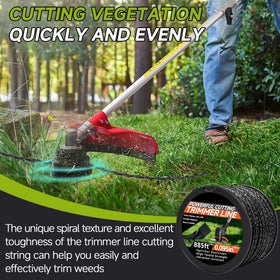 GeekNi heavy-duty line handles tall weeds with smooth feeding.