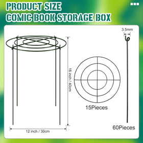 Geelin peony cages with legs anchored in soil for sturdy support.