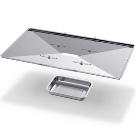 Geesta grill grease tray adjustable length 24-27 inches for versatile fit.