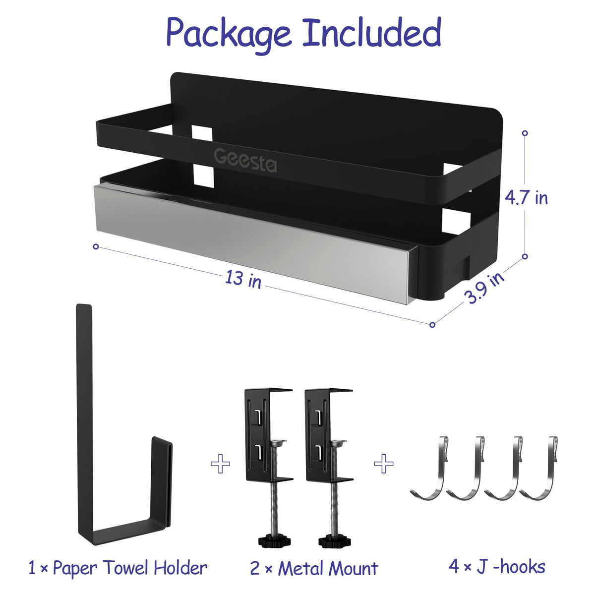 Geesta Upgraded Griddle Caddy easy installation without tools for quick setup