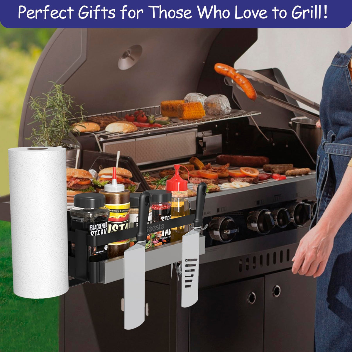 Geesta Upgraded Griddle Caddy space-saving design creates more usable counter area