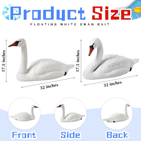 Geetery swan floating decoration glides on ponds with lifelike presence
