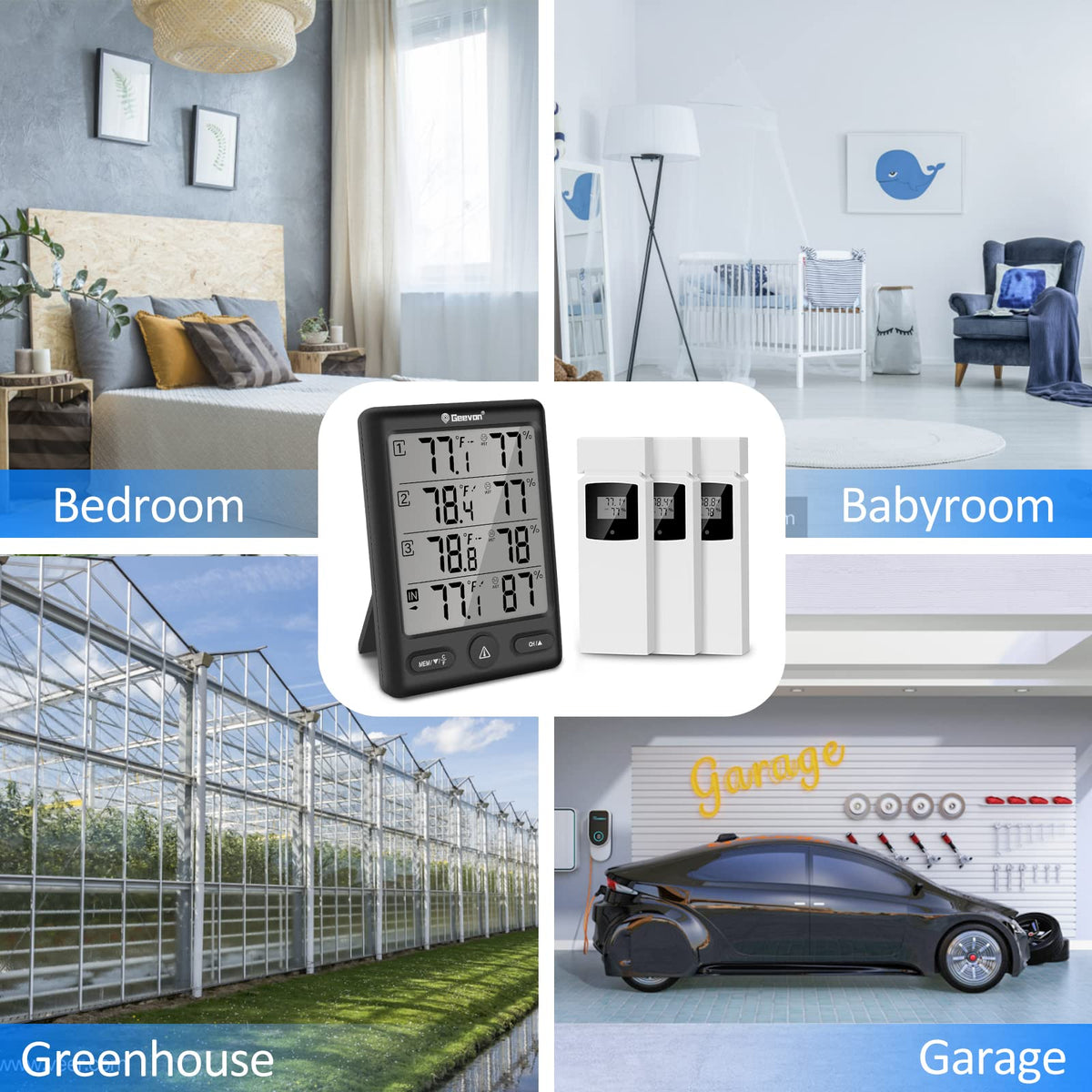 Geevon comfort indicator helps gauge home environment at a glance