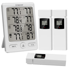 Geevon multi-room monitoring supports desk or wall placement