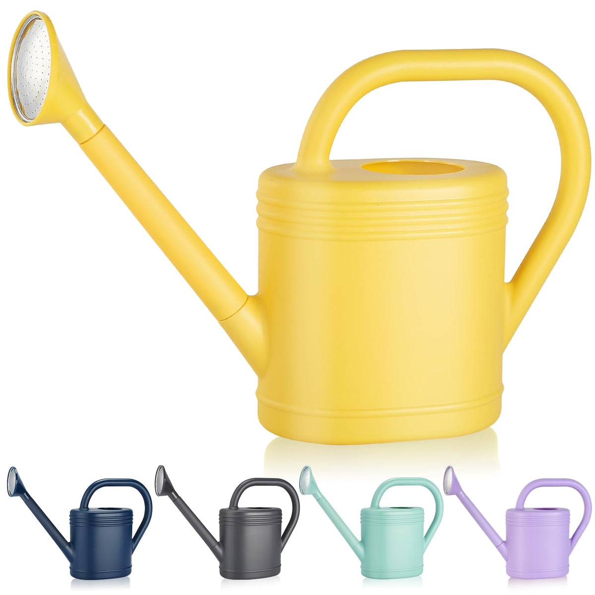 gegemaoyi 1-gallon watering can with long spout for precise indoor watering and hanging plants