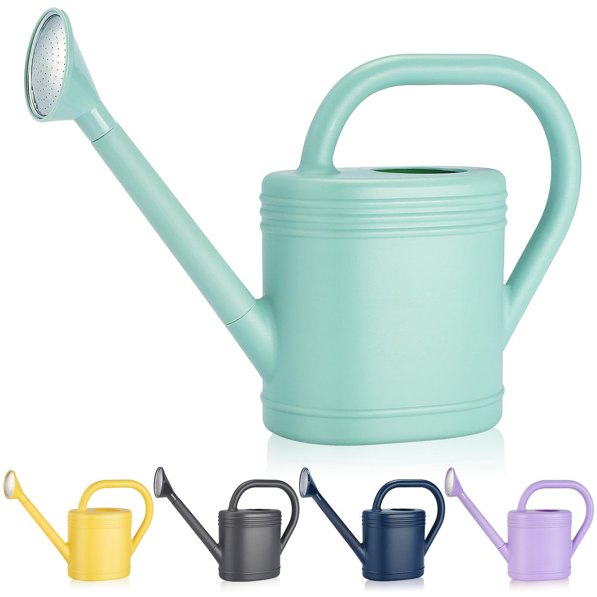 Gegemaoyi 1-gallon watering can with a long spout for precise indoor plant watering.