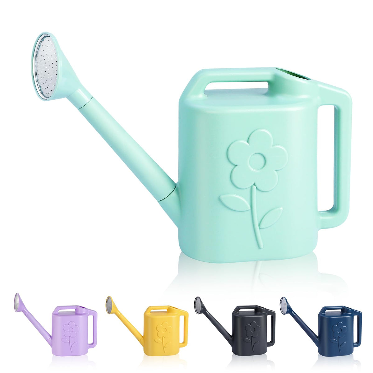 gegemaoyi 2.8L watering can with long spout for precise indoor watering.