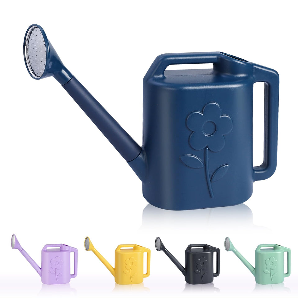 gegemaoyi 2.8L watering can with long spout and sprinkler for precise indoor watering