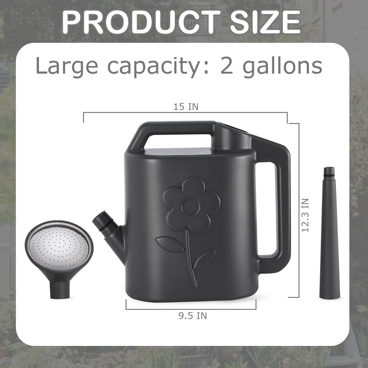 Gegemaoyi detachable nozzle enables adjustable spray for plants.