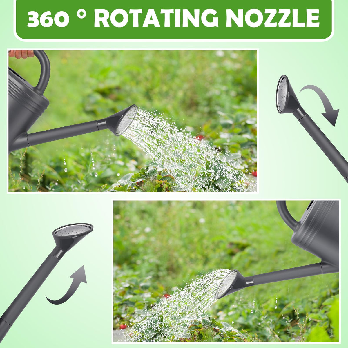 Gegemaoyi shatterproof watering can designed for durable outdoor garden use.