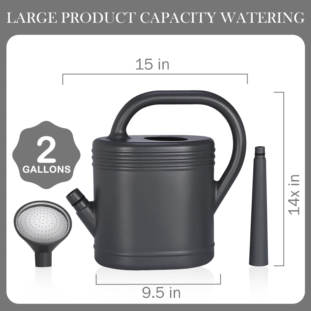 gegemaoyi detachable nozzle enables gentle sprinkler for hanging baskets and wall plants
