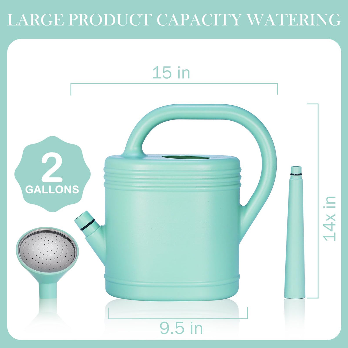 gegemaoyi watering can with detachable nozzle for easy misting of hanging plants