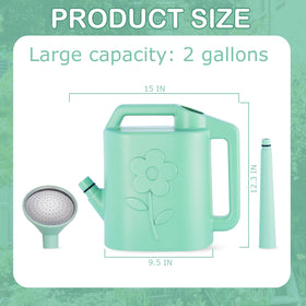 Gegemaoyi detachable-nozzle watering can offers gentle watering for hanging plants.