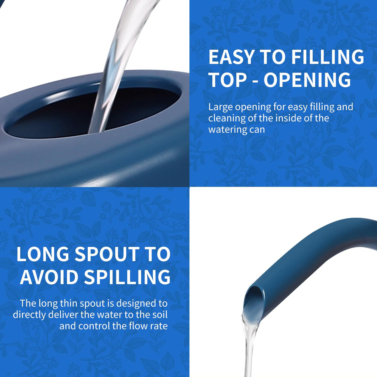 Gegemaoyi ergonomic handle keeps a steady grip during every watering session.