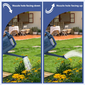 Gegemaoyi watering can for hanging plants with flexible nozzle for delicate misting
