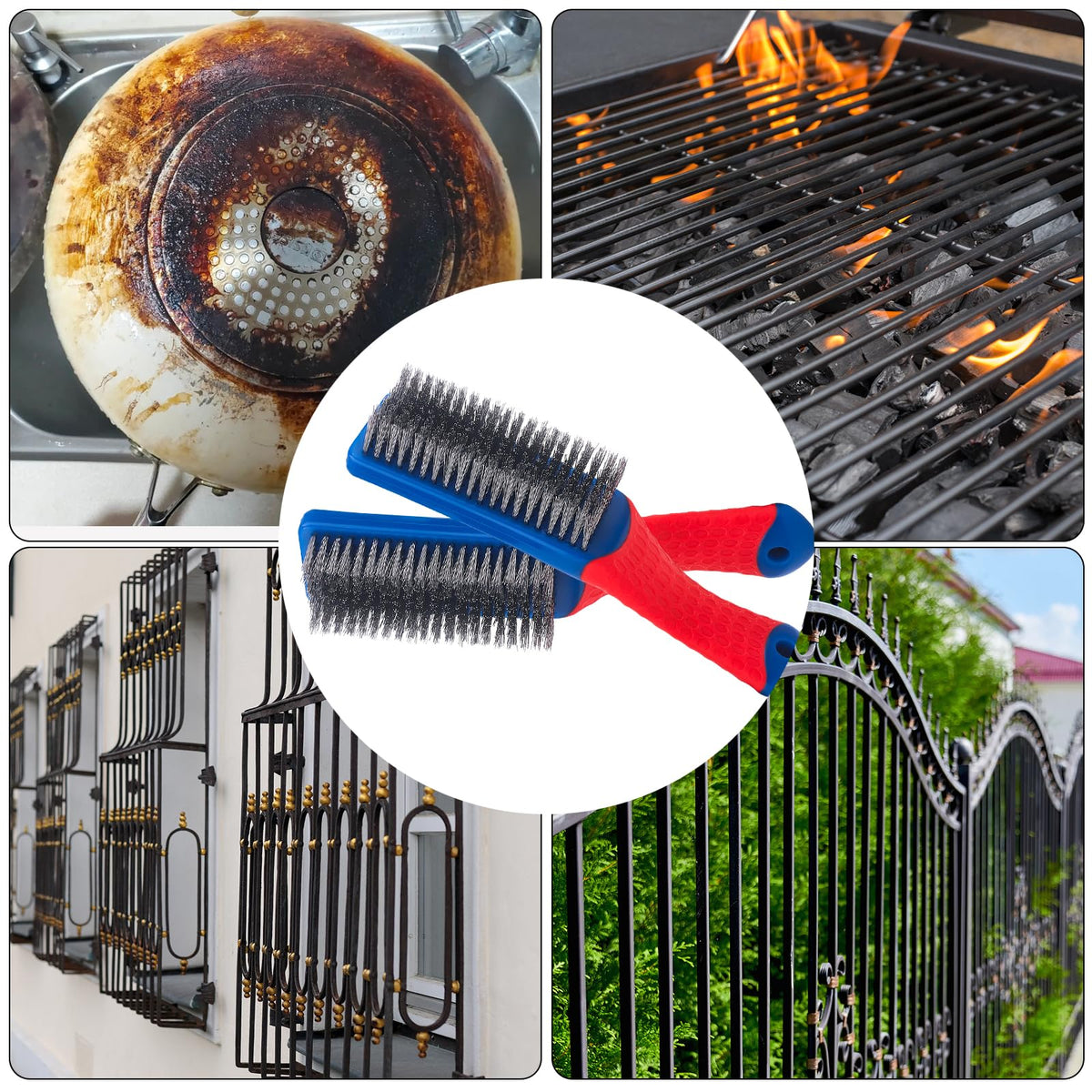 Gegraterwa wire brush fences and windows cleaning for outdoor maintenance