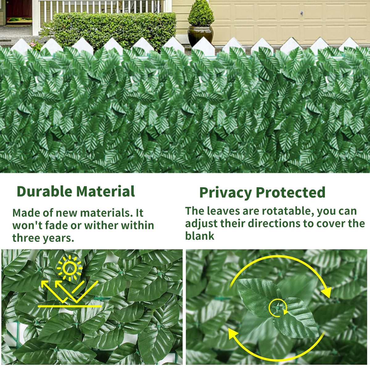 GEIGUIWA foldable ivy screen rolled for easy storage