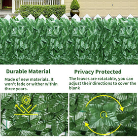 GEIGUIWA foldable ivy screen rolled for easy storage