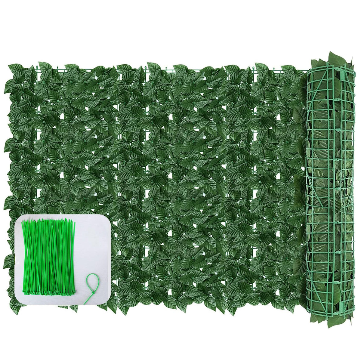 GEIGUIWA ivy fence 120x40 assembled on patio for private outdoor space