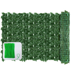 GEIGUIWA ivy fence 120x40 assembled on patio for private outdoor space