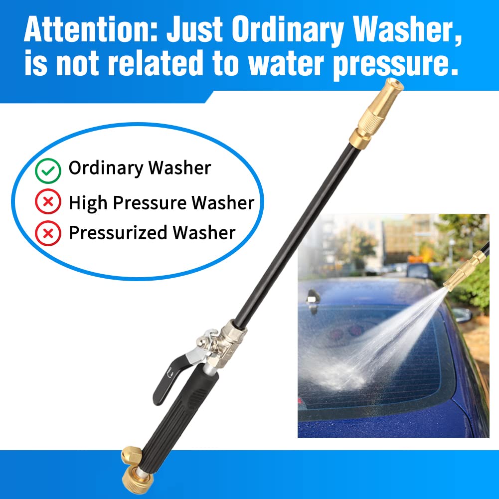Geila car washing, windows, and wheels with focused, effective spray