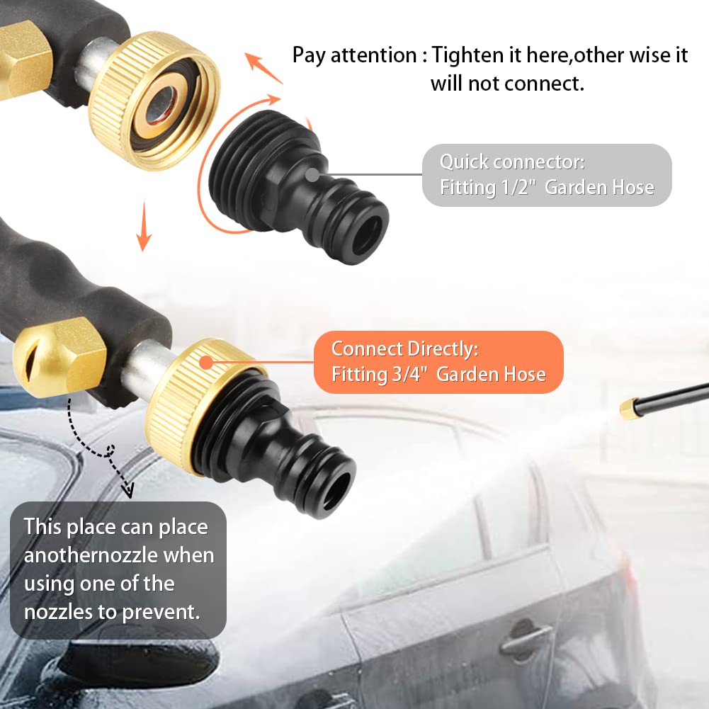Geila corrosion-resistant wand designed to endure outdoor cleaning tasks