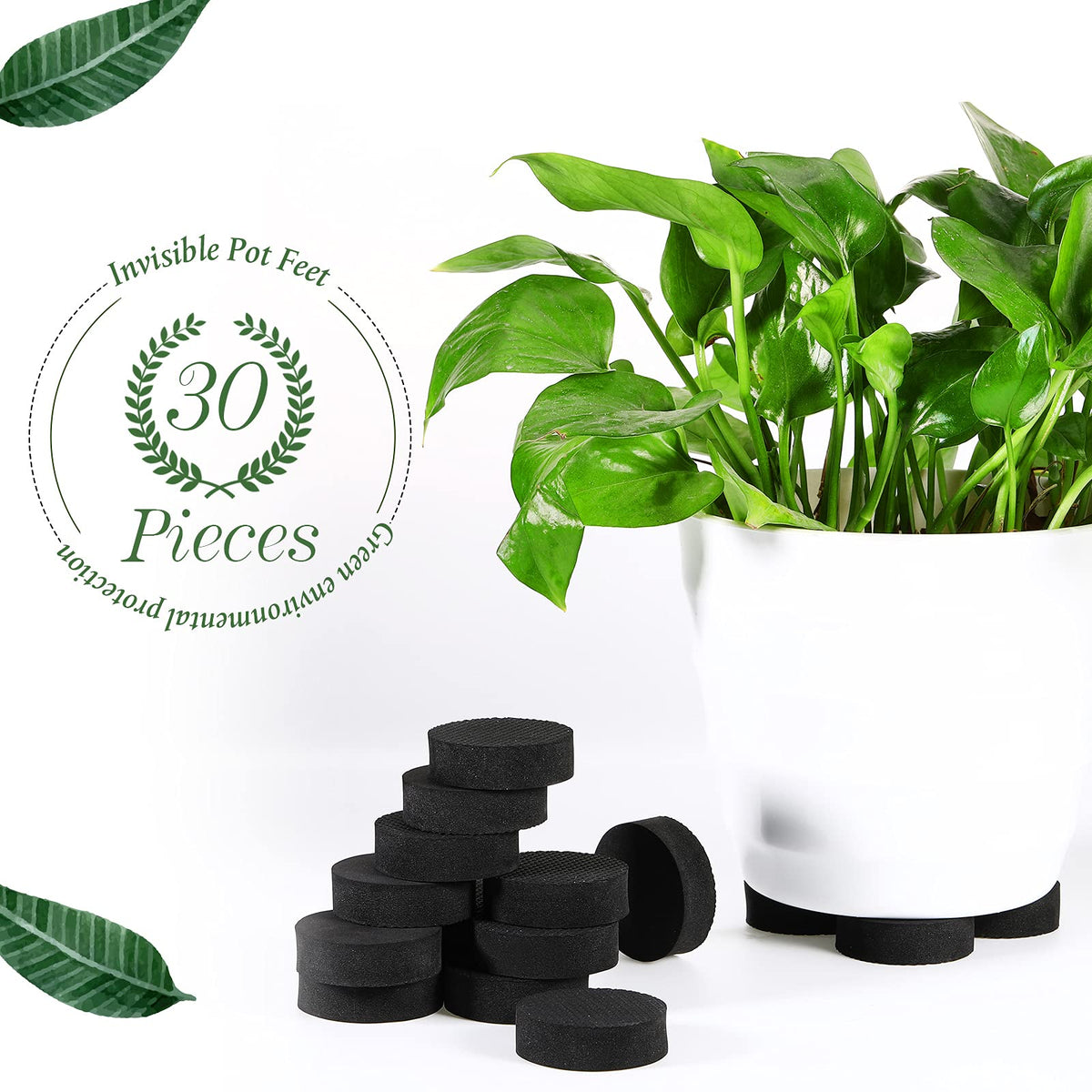 Geiserailie deck protection feet prevent marks on outdoor surfaces.