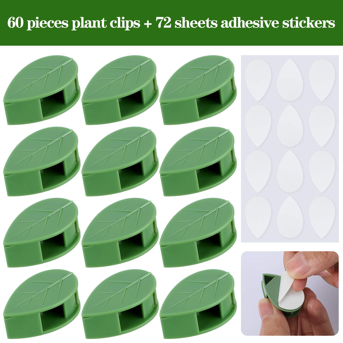 Geiserailie decorative plant clips suit homes, shops, and offices.